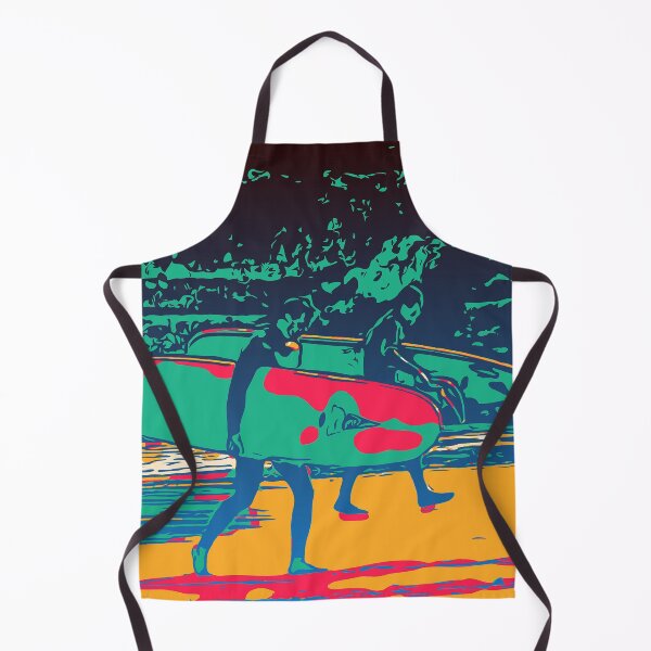 Item preview, Abstract surfing, colorful print, ocean, beach, surf board, wetsuit, California designed and sold by Nostrathomas66.