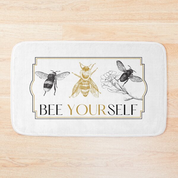Item preview, Bee Yourself Vintage Bee Inspirational Decal Sticker designed and sold by TrashPandaCreative.