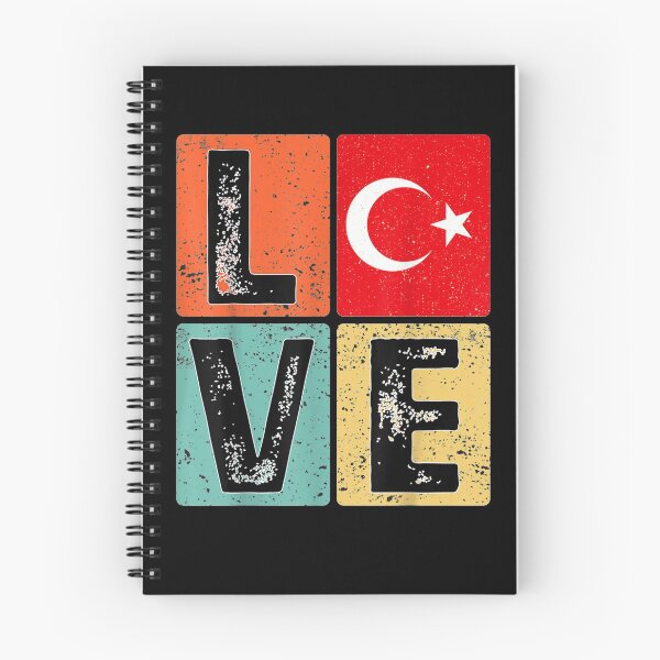 Item preview, Vintage Retro I Love Turkey Flag For Turkish Pride Gift  designed and sold by avareid3.