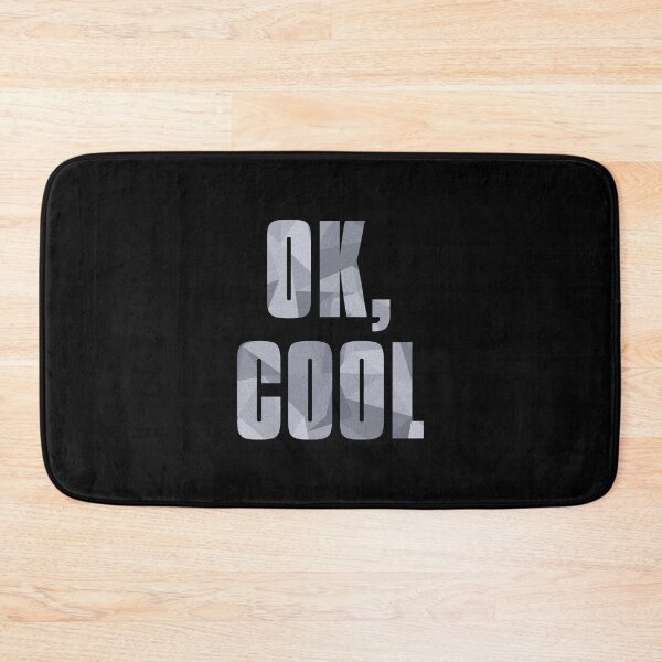 Item preview, Ok Cool - Triangle Pattern Silver Grey Text designed and sold by dylanxh.
