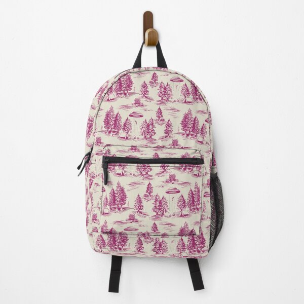 Item preview, Magenta Alien Abduction Toile De Jouy Pattern designed and sold by somecallmebeth.