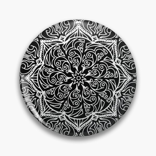 Item preview, Meditation Square Mandala Hand Drawn Geometric Pattern - Yoga Gifts, Boho Gifts designed and sold by Leah McNeir.
