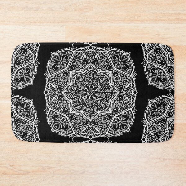 Item preview, Meditation Square Mandala Hand Drawn Geometric Pattern - Yoga Gifts, Boho Gifts designed and sold by Leah McNeir.