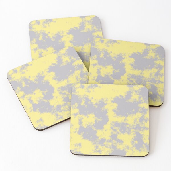 Item preview, Illuminating Yellow and Ultimate Gray 2021 Colors of the Year Grunge Dye designed and sold by hyproinc.