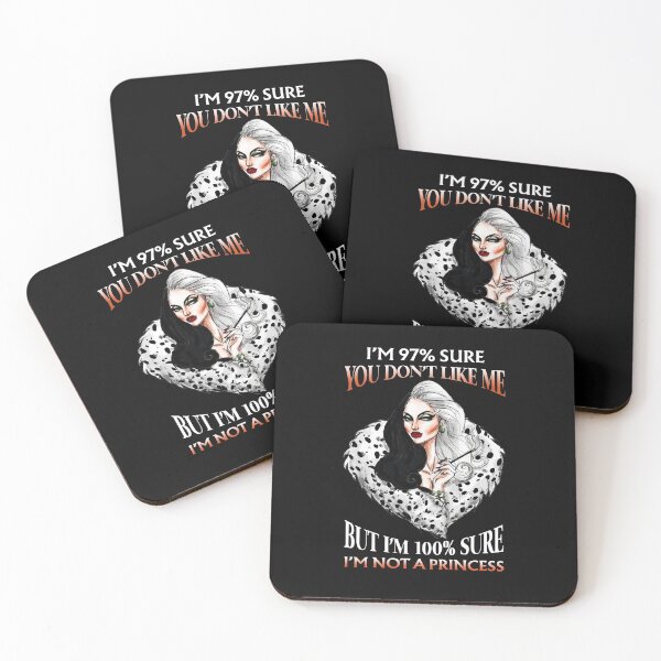 Item preview, Cruella De Vil I Am 97% Sure You Don’t Like Me , I Am 100% Sure Not Princess Tee, Cruella Deville T For Women designed and sold by YQPPAL.