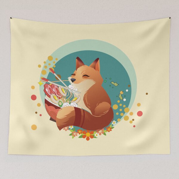 Item preview, Fox Leaves Ramen - Cut Fox Ramen. Fantastic Mr Fox Classic !! designed and sold by SoffyLee586.