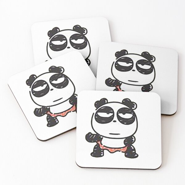 Item preview, cartoon panda, indifferent, angry, black and white, asian, unhappy panda designed and sold by Nostrathomas66.