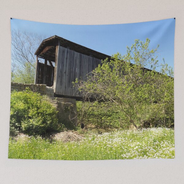 Item preview, 17-101-01 Johnson Creek Covered Bridge 110' 1862 designed and sold by gotucoveredart.