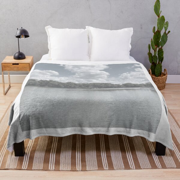 Item preview, Afternoon Boating at Lake Shawnee in gray designed and sold by GeoTeasters.