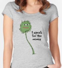 Camiseta entallada de cuello redondo Yo hablo por los memes