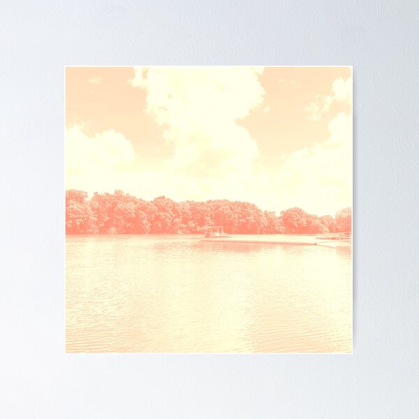 Item preview, Afternoon Boating at Lake Shawnee with a coral filter designed and sold by GeoTeasters.