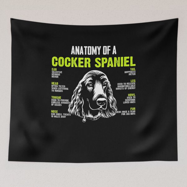 Item preview, Anatomy Of A Cocker Spaniel Function Of Dog's Part Gift  designed and sold by avareid3.