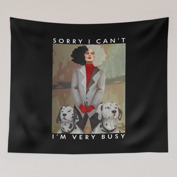 Item preview, Cruella De Vil Sorry I Can’t I’m Very Busy T, Cruella Deville Vintage , Dalmatian 2021 designed and sold by YQPPAL.