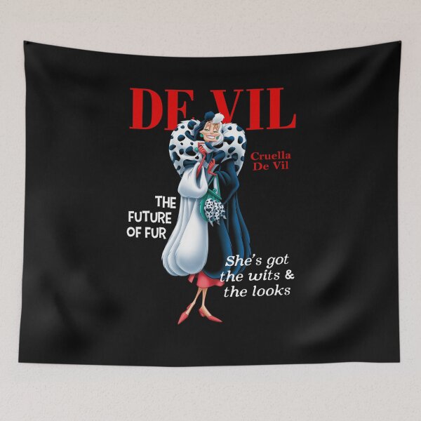 Item preview, Deville Cruella De Vil Villains For Women, De Vil Cruella The Future Of Fur , 101 Dalmatians For Girl designed and sold by YQPPAL.