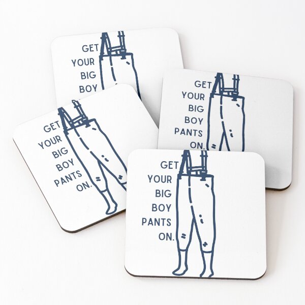 Item preview, Get your big boy pants on wader funny fishing hunting designed and sold by TheWaterBirds.