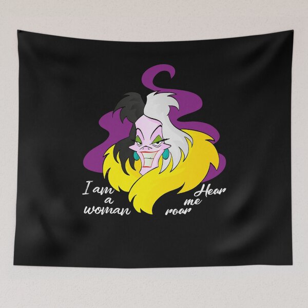 Item preview, I Am A Woman Hear Me Roar Cruella Deville , Cruella Devil Tee, 101 Dalmatian , Cruella 90s designed and sold by YQPPAL.
