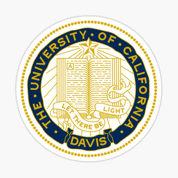 Uc Davis Sticker For Sale By Vectorium Redbubble