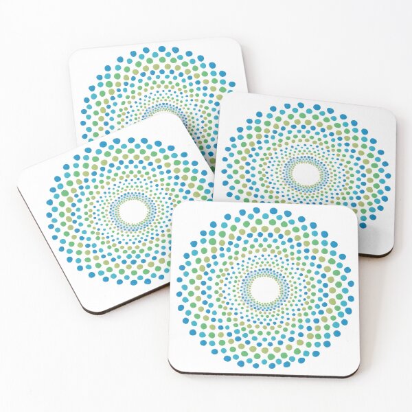 Item preview, Blue Green Rings Mandala designed and sold by 4mcoleman.