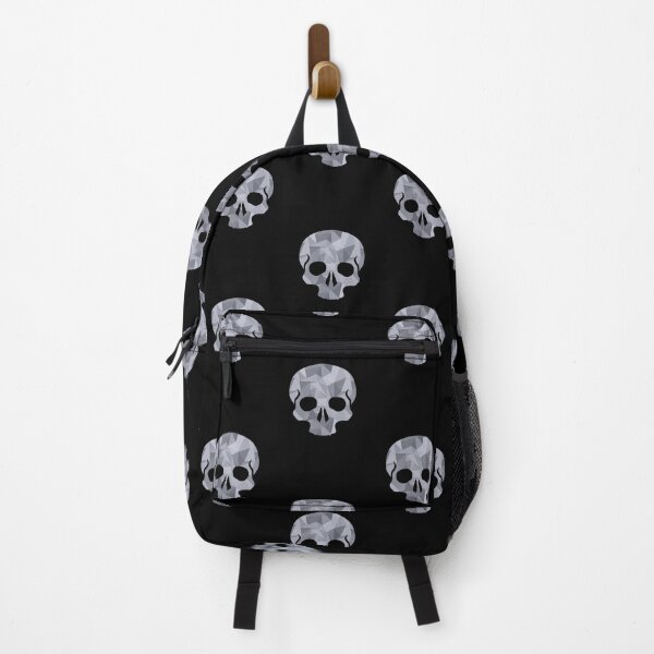 Item preview, Skull with Low Poly Triangle Pattern Overlay - Silver Grey designed and sold by dylanxh.
