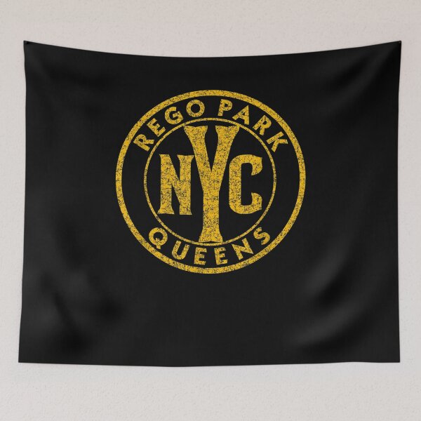 Item preview, Rego Park Queens Nyc Vintage Sign Distressed Amber Print  designed and sold by avareid3.