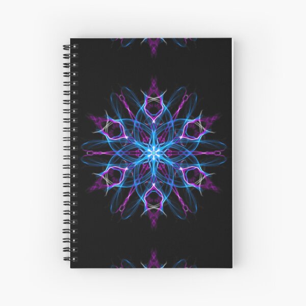 Lotus Heart Chakra Meditation - Sacred Geometry Intuitive Energy Mandala. Spiral Notebook
