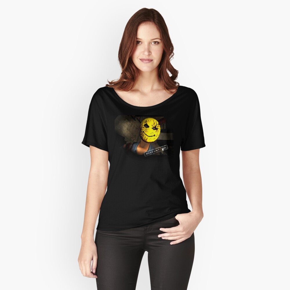 "Manhunt Guy Smiley" Tshirt by BoloSamoa75 Redbubble