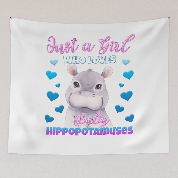 Item preview, Just a Girl Who Loves Hippopotamuses T-Shirt designed and sold by ModernDesigns7.