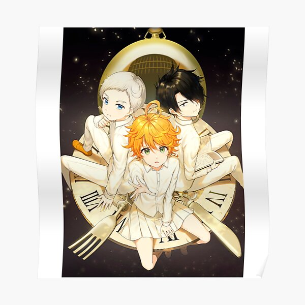The Promised - Neverland balloons fly anime poster The Promised - Neverland balloons fly anime poster