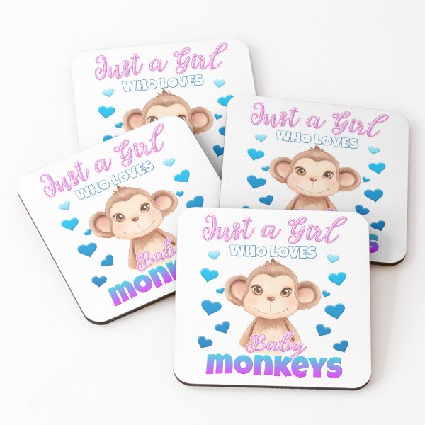 Item preview, Just a Girl Who Loves Baby Monkeys T-Shirt designed and sold by ModernDesigns7.