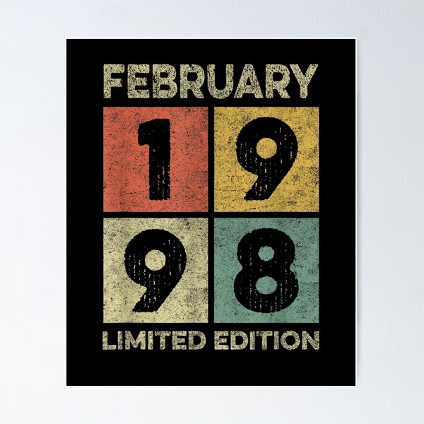 Item preview, Born In February 1998 23rd Birthday Decorations Gifts 23 Yr  designed and sold by avareid3.