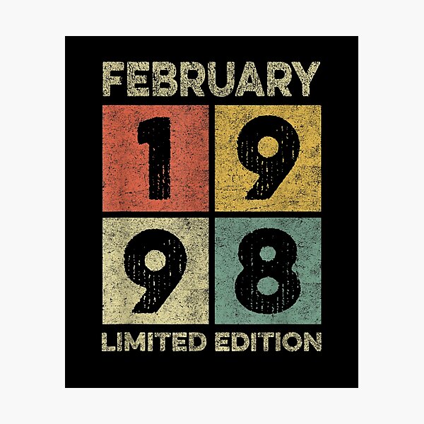 Item preview, Born In February 1998 23rd Birthday Decorations Gifts 23 Yr  designed and sold by avareid3.
