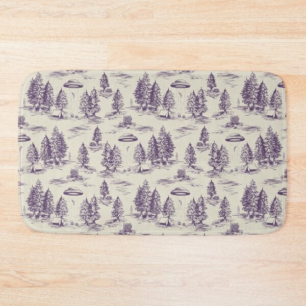 Item preview, Purple Alien Abduction Toile De Jouy Pattern designed and sold by somecallmebeth.