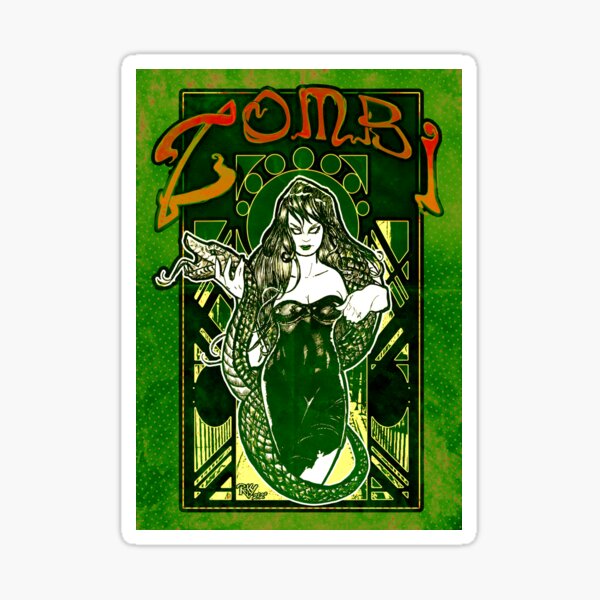 Zombi Cover Green 2020 edition Sticker