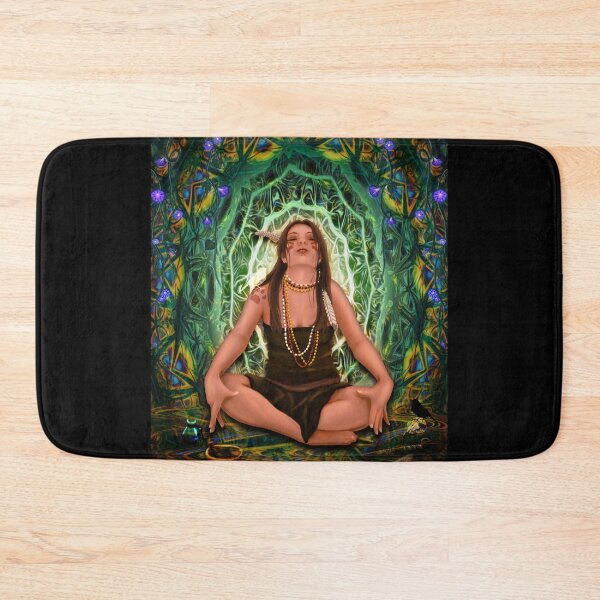 Item preview, Vision Quest Spirit Alchemy - Visionary Art Entheogen Illustration designed and sold by Leah McNeir.