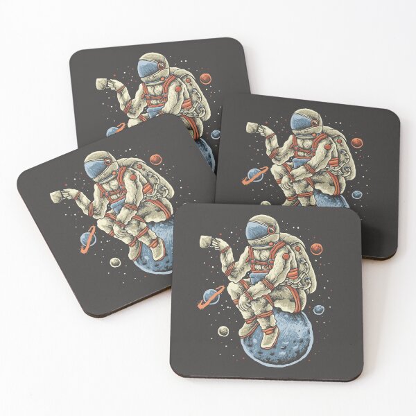 Item preview, Coffee Astronaut Illustration Design designed and sold by Peekonet.