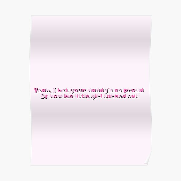 "7 Summers Lyrics" Poster for Sale by Cathgeiger1 Redbubble