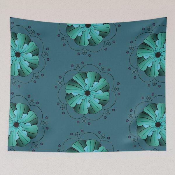 Item preview, Simple blue flower designed and sold by Allison Simonette.