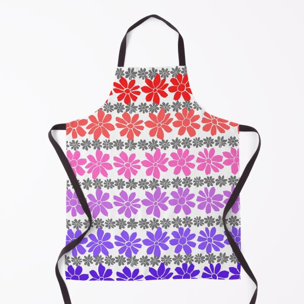 Item preview, Red Coral Pink, Purple, Blue and Gray floral Pattern designed and sold by GeoTeasters.