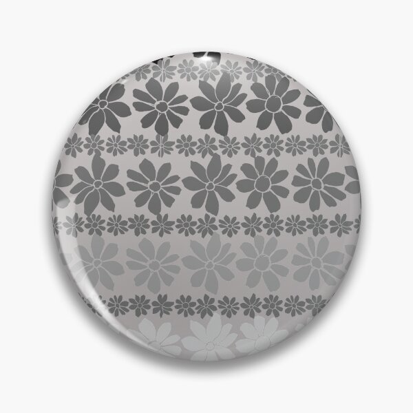 Item preview,  Shades of Gray floral Pattern designed and sold by GeoTeasters.