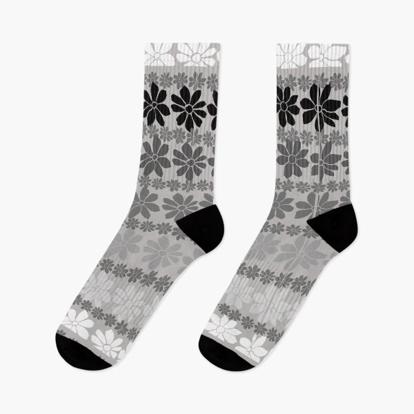 Item preview,  Shades of Gray floral Pattern designed and sold by GeoTeasters.