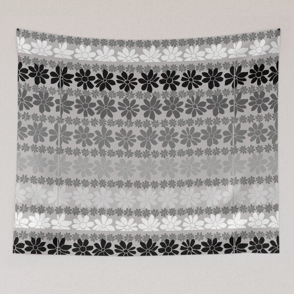 Item preview,  Shades of Gray floral Pattern designed and sold by GeoTeasters.