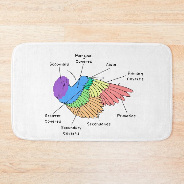 Item preview, Velociraptor Feathers (Colored & Labeled) designed and sold by peltigaan.