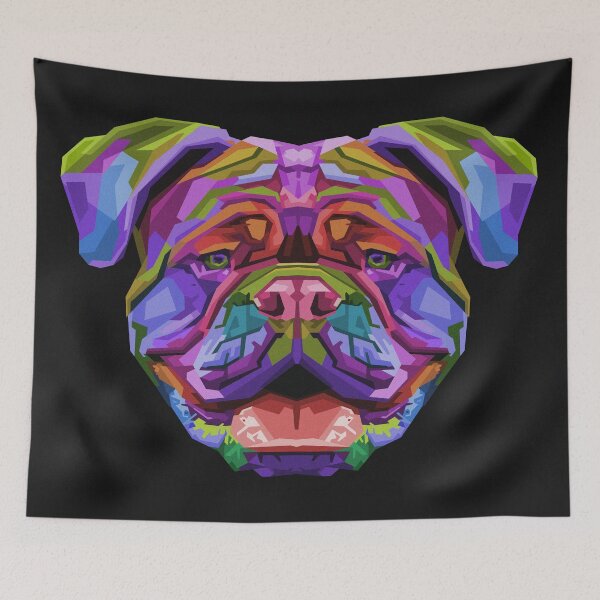 Item preview, Colorful British Bulldog Pop Art Style designed and sold by Peekonet.