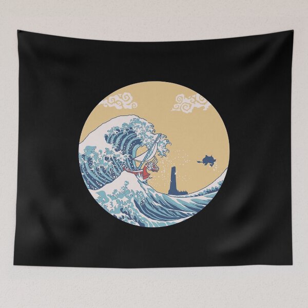 Item preview, Art 90s Hokusai The Great Seagaming designed and sold by BrittanyGaylord.