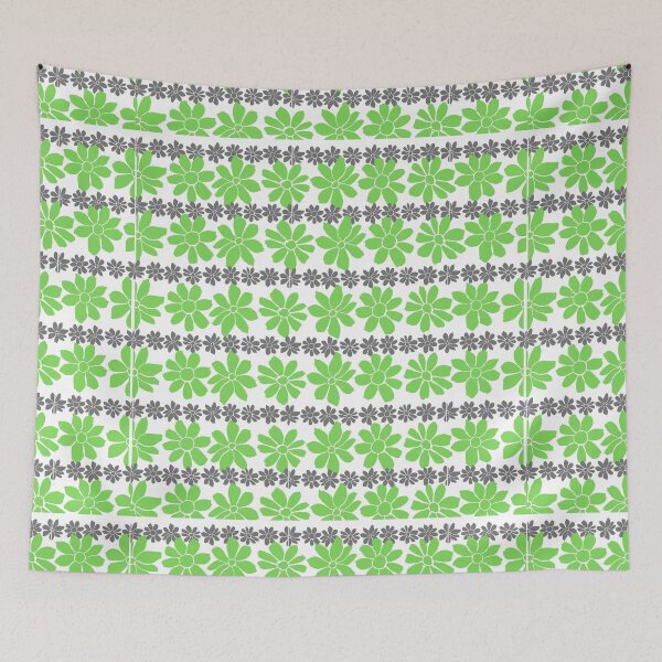 Item preview, Green and Gray floral Pattern designed and sold by GeoTeasters.
