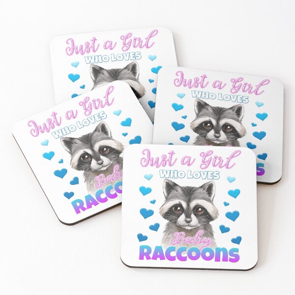Item preview, Just a Girl Who Loves Baby Raccoons T-Shirt designed and sold by ModernDesigns7.