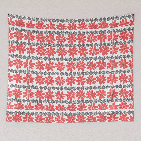 Item preview, Pink and Gray floral Pattern designed and sold by GeoTeasters.