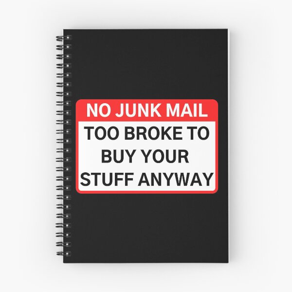 Item preview, NO JUNK MAIL designed and sold by Axley.