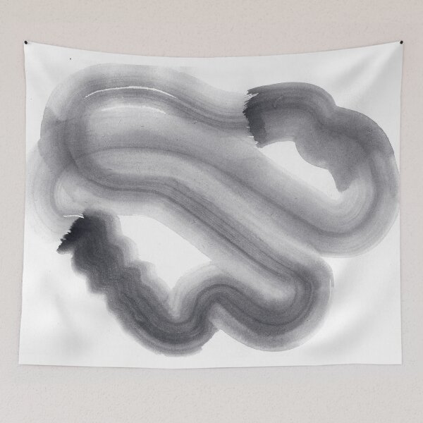 Item preview, ink explorations (090) - abstract black india ink painting designed and sold by expl-rations.