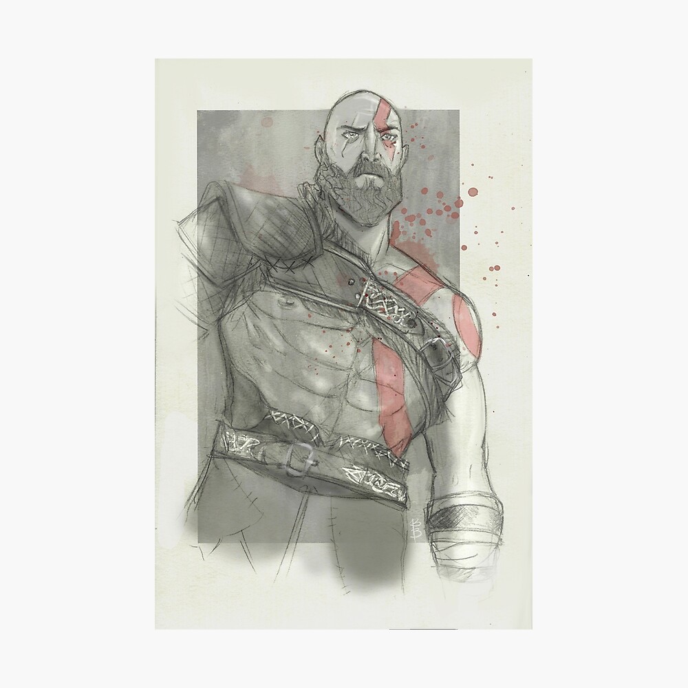 tried to draw kratos : r/gaming